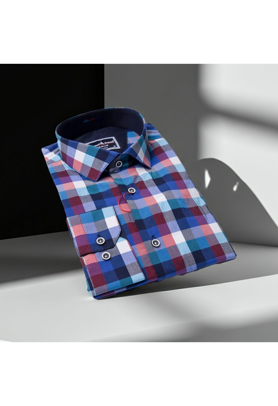 Slim Fit Uzun Kol Desenli Erkek Gömlek 3GMK311803007 - Giovanni Fratelli