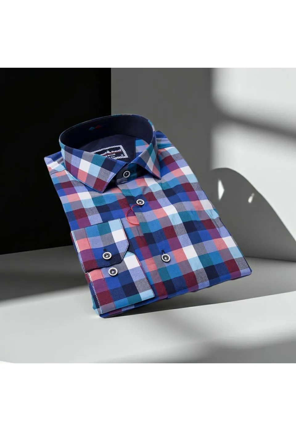 Slim Fit Uzun Kol Desenli Erkek Gömlek 3GMK311803007 - Giovanni Fratelli
