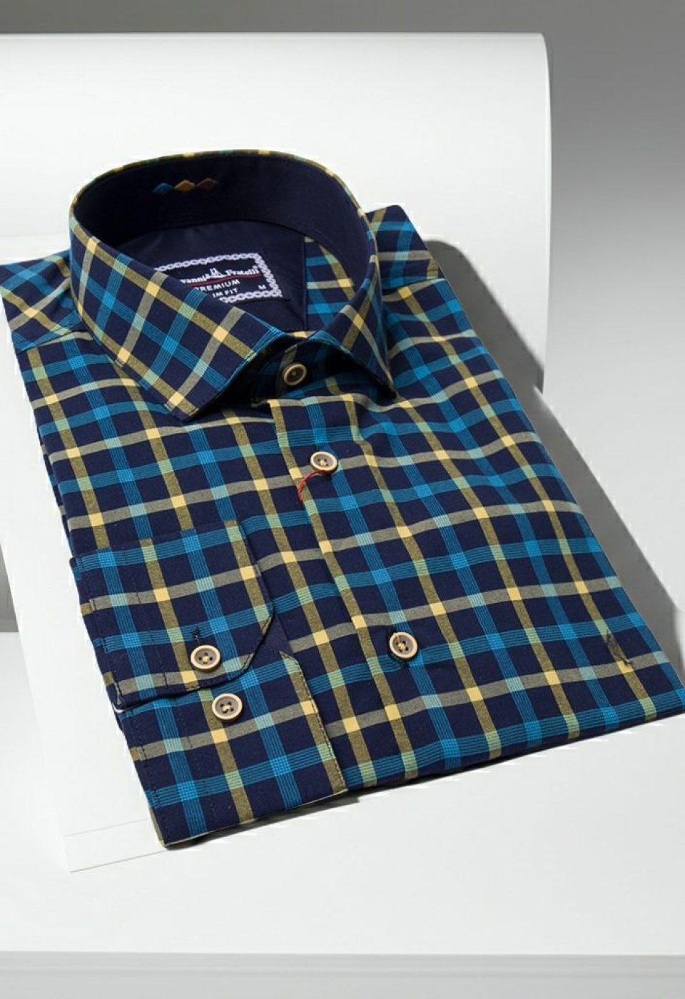 Slim Fit Uzun Kol Desenli Erkek Gömlek 3GMK311803011 - Giovanni Fratelli