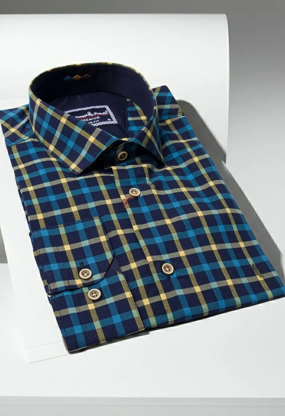 Slim Fit Uzun Kol Desenli Erkek Gömlek 3GMK311803011 - Giovanni Fratelli