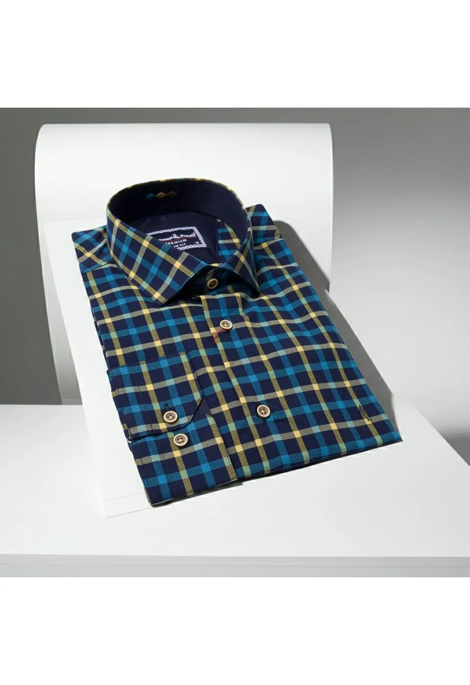 Slim Fit Uzun Kol Desenli Erkek Gömlek 3GMK311803011 - Giovanni Fratelli