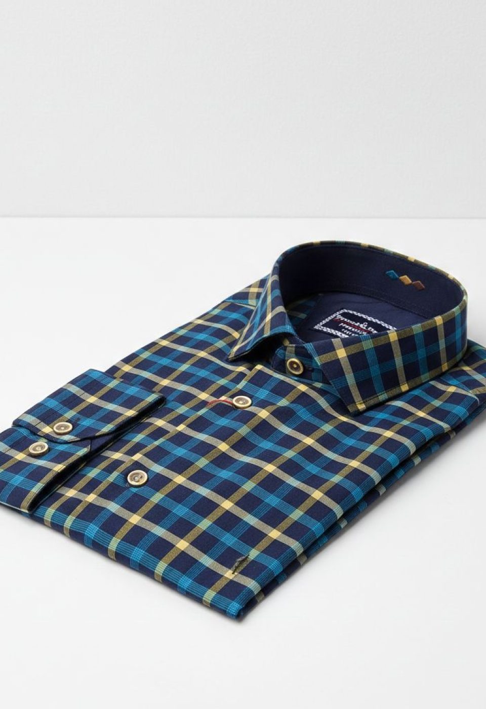 Slim Fit Uzun Kol Desenli Erkek Gömlek 3GMK311803011
