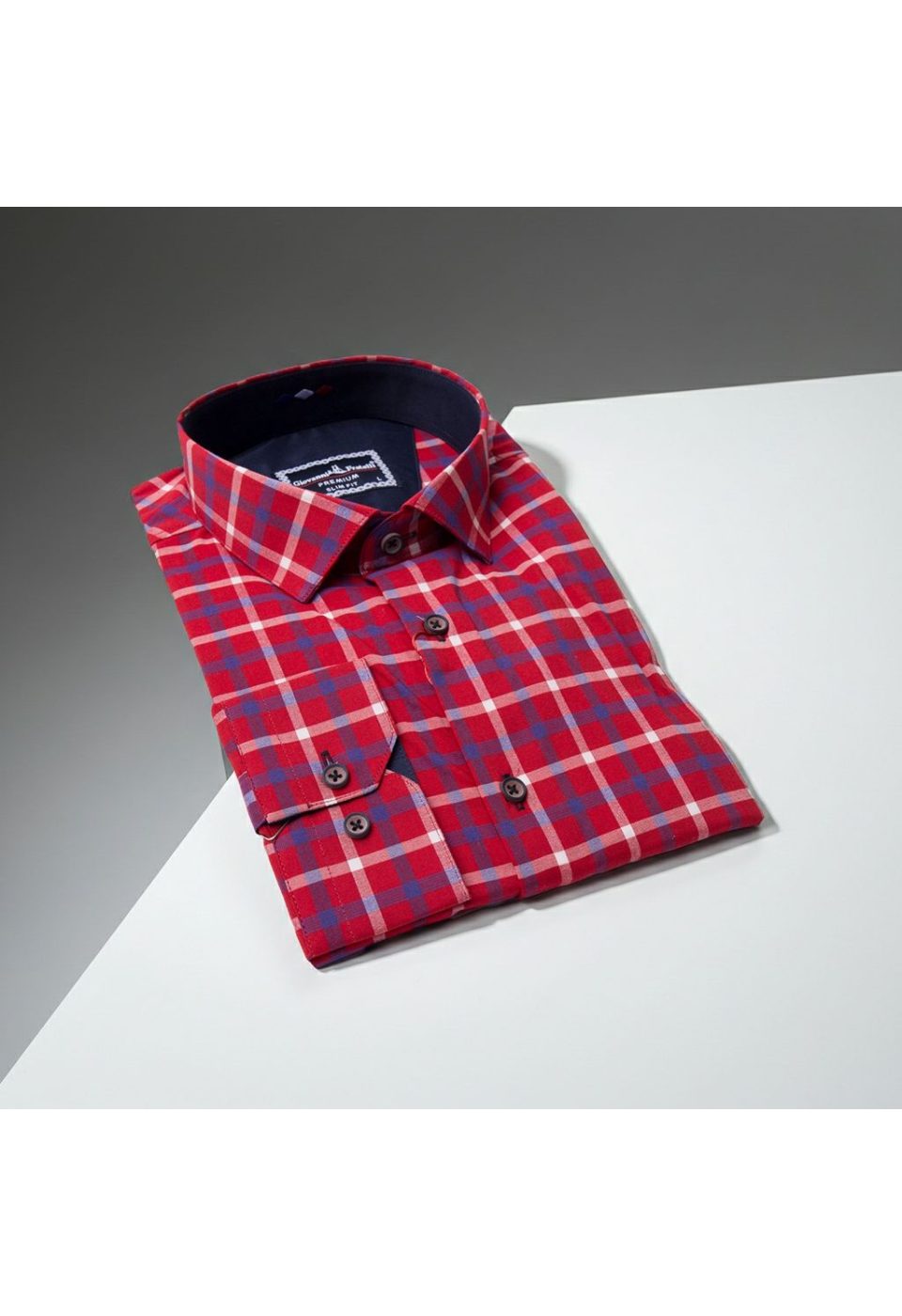 Slim Fit Uzun Kol Desenli Erkek Gömlek 3GMK311803012 - Giovanni Fratelli