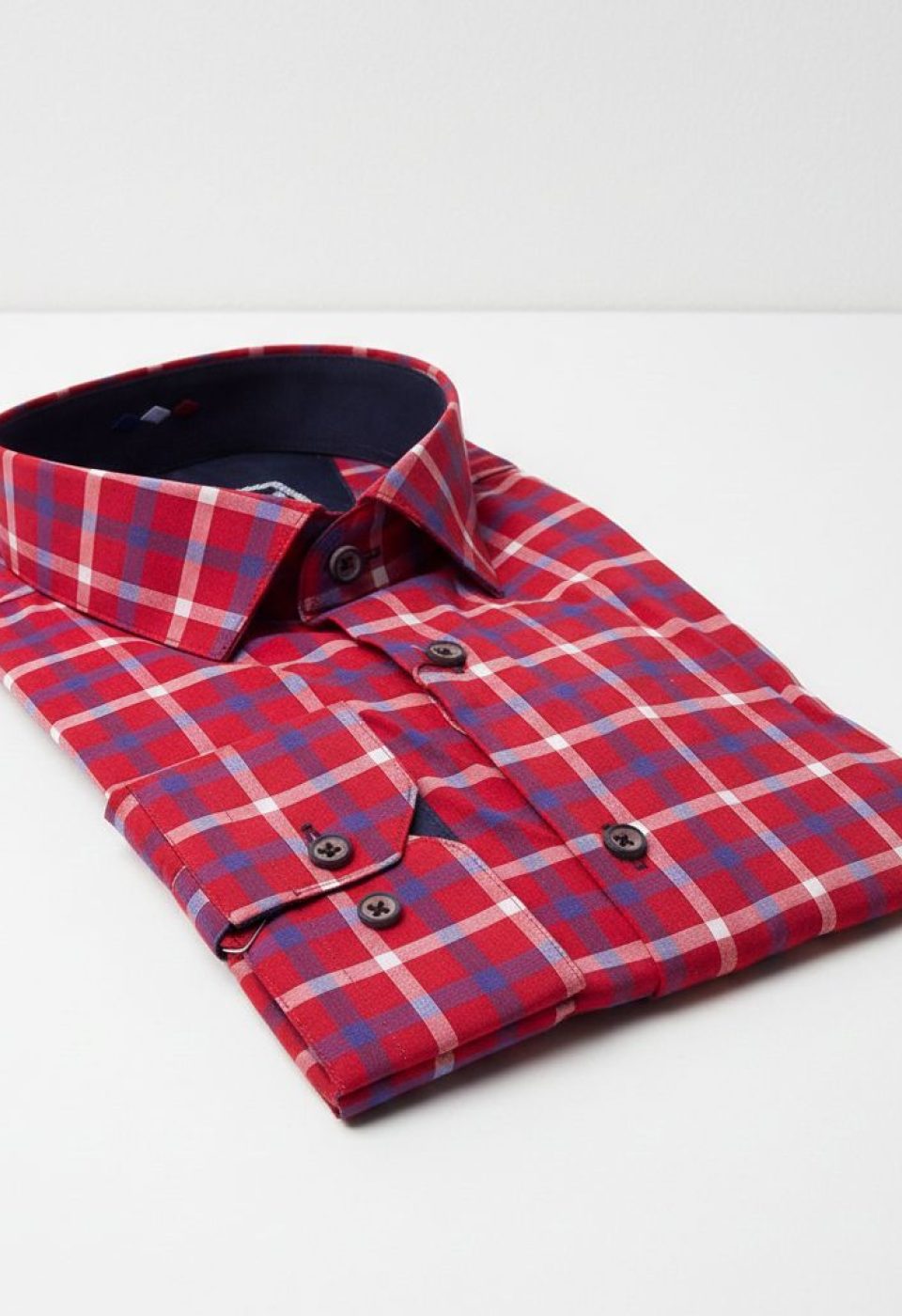 Slim Fit Uzun Kol Desenli Erkek Gömlek 3GMK311803012
