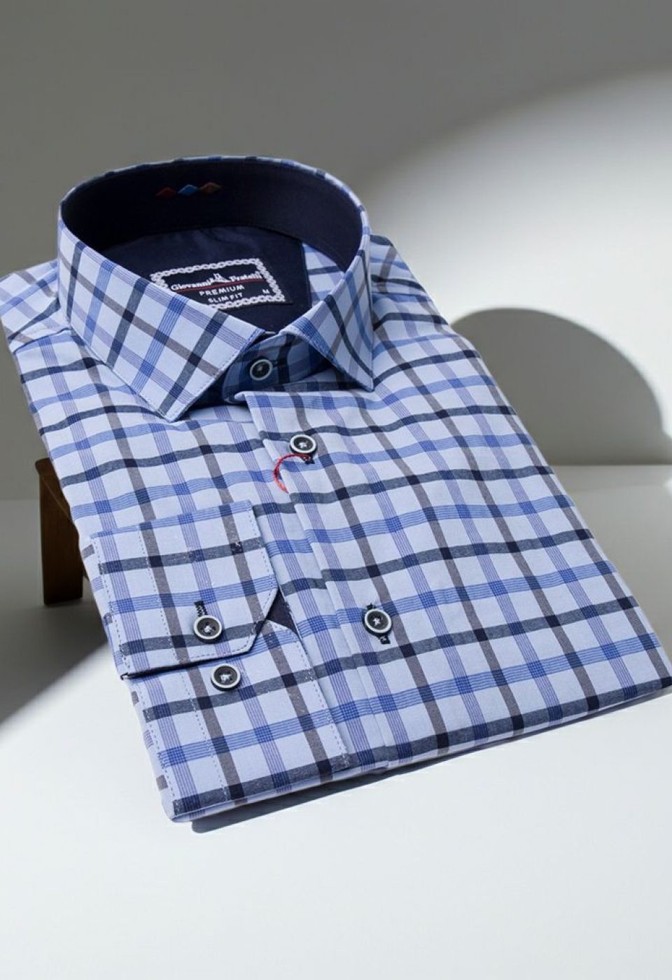 Slim Fit Uzun Kol Desenli Erkek Gömlek 3GMK311803013