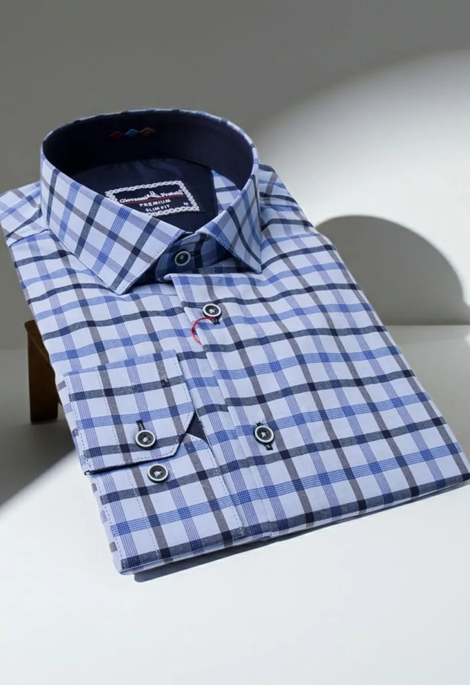 Slim Fit Uzun Kol Desenli Erkek Gömlek 3GMK311803013