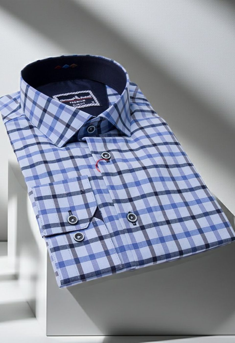 Slim Fit Uzun Kol Desenli Erkek Gömlek 3GMK311803013 - Giovanni Fratelli