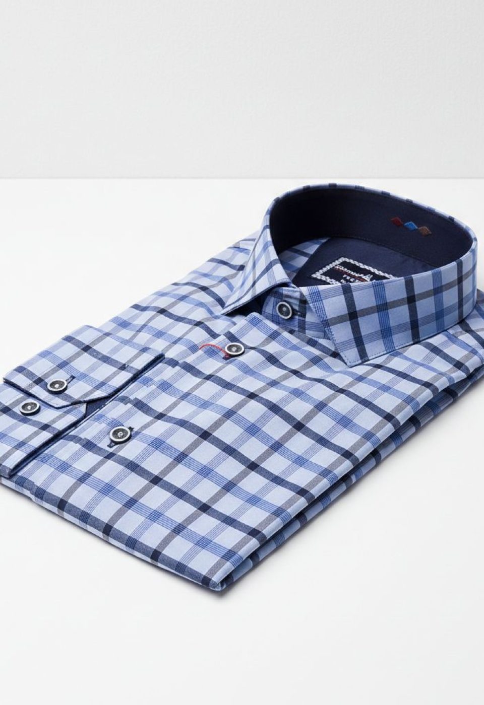 Slim Fit Uzun Kol Desenli Erkek Gömlek 3GMK311803013