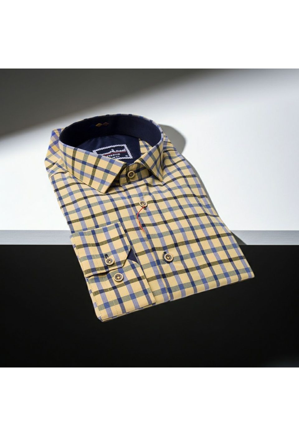 Slim Fit Uzun Kol Desenli Erkek Gömlek 3GMK311803014 - Giovanni Fratelli
