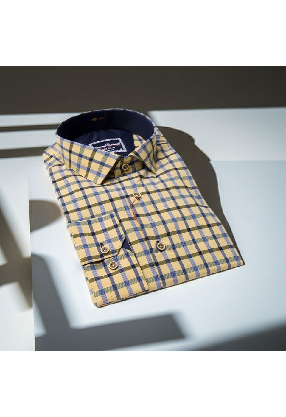 Slim Fit Uzun Kol Desenli Erkek Gömlek 3GMK311803014 - Giovanni Fratelli