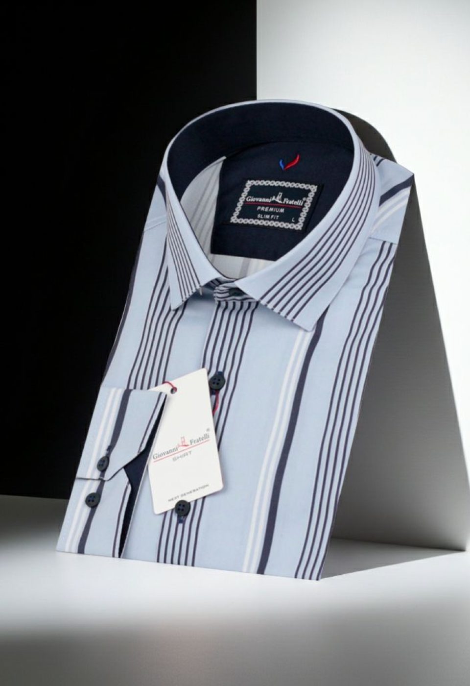 Slim Fit Uzun Kol Desenli Erkek Gömlek 3GMK312101006 - Giovanni Fratelli