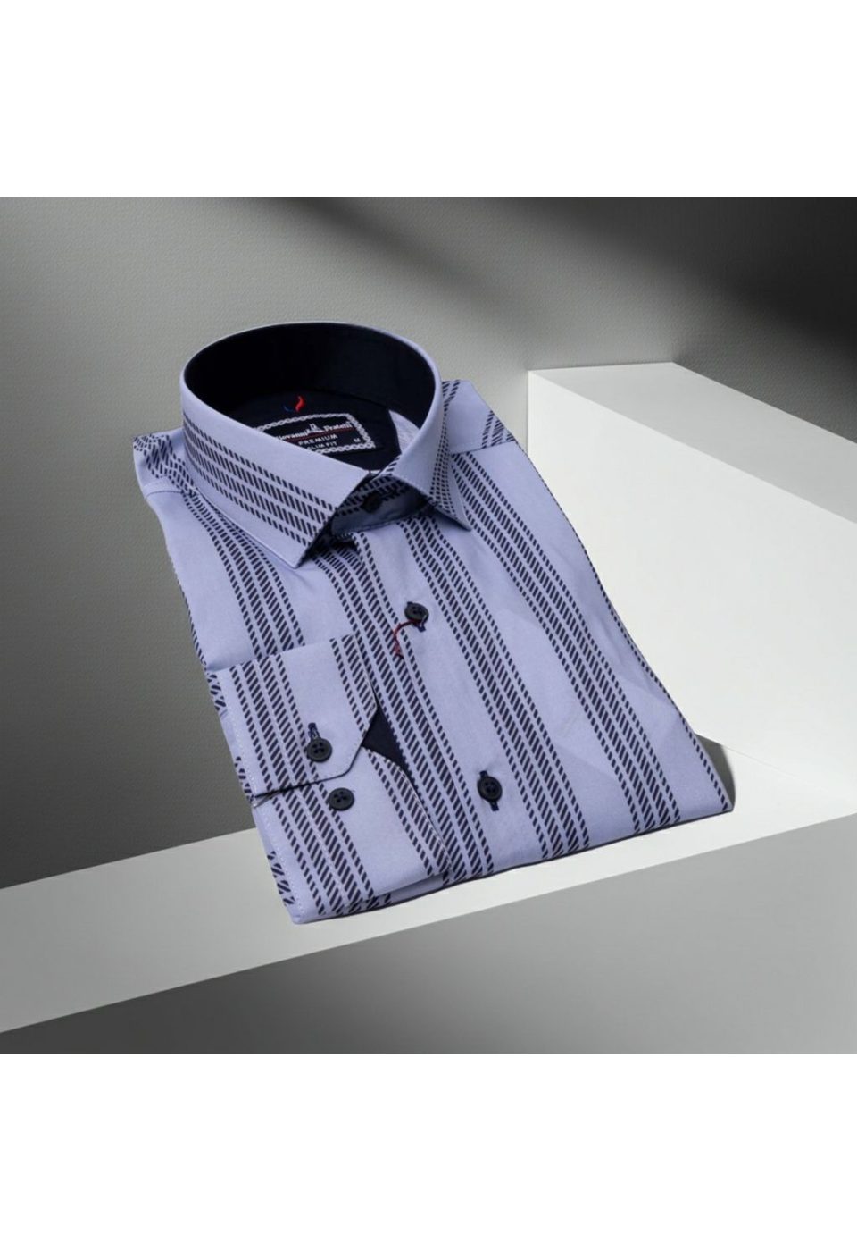 2101 CR 009 Slim Fit Uzun Kol Desenli Erkek Gömlek 3GMK312101009 - Giovanni Fratelli