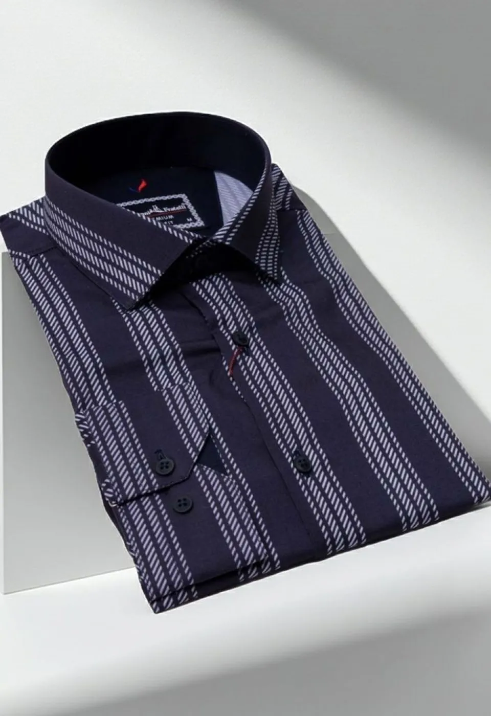 Slim Fit Uzun Kol Desenli Erkek Gömlek 3GMK312101010 - Giovanni Fratelli
