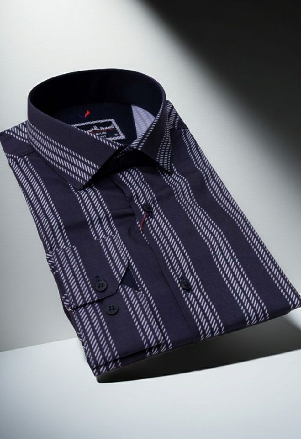 Slim Fit Uzun Kol Desenli Erkek Gömlek 3GMK312101010 - Giovanni Fratelli