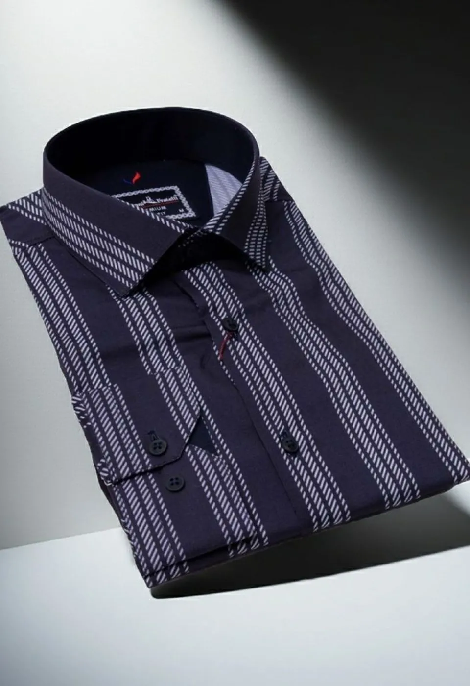 Slim Fit Uzun Kol Desenli Erkek Gömlek 3GMK312101010 - Giovanni Fratelli