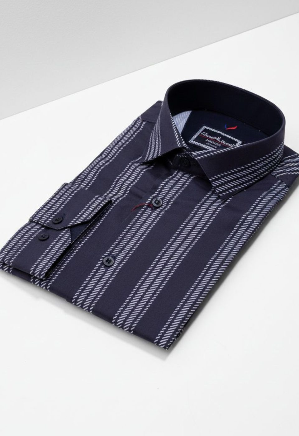 Slim Fit Uzun Kol Desenli Erkek Gömlek 3GMK312101010