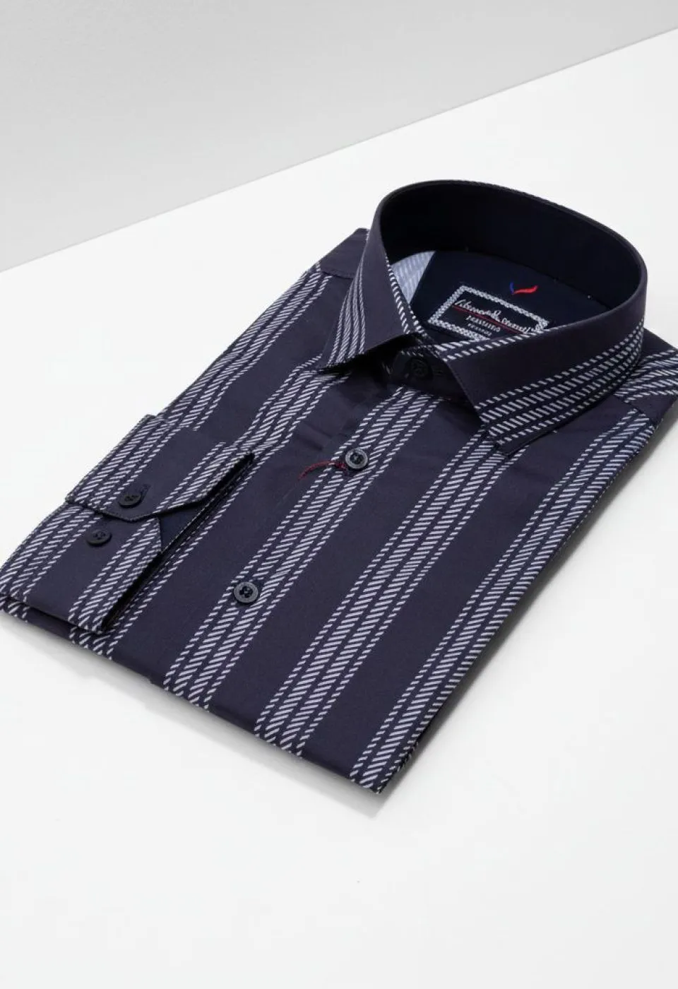 Slim Fit Uzun Kol Desenli Erkek Gömlek 3GMK312101010 - Giovanni Fratelli