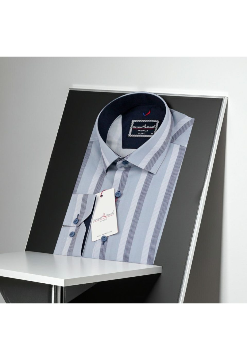 Slim Fit Uzun Kol Desenli Erkek Gömlek 3GMK312101015 - Giovanni Fratelli