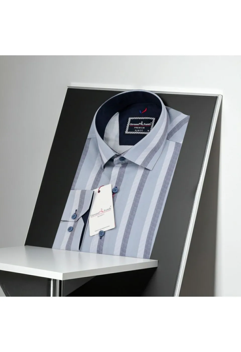 Slim Fit Uzun Kol Desenli Erkek Gömlek 3GMK312101015 - Giovanni Fratelli