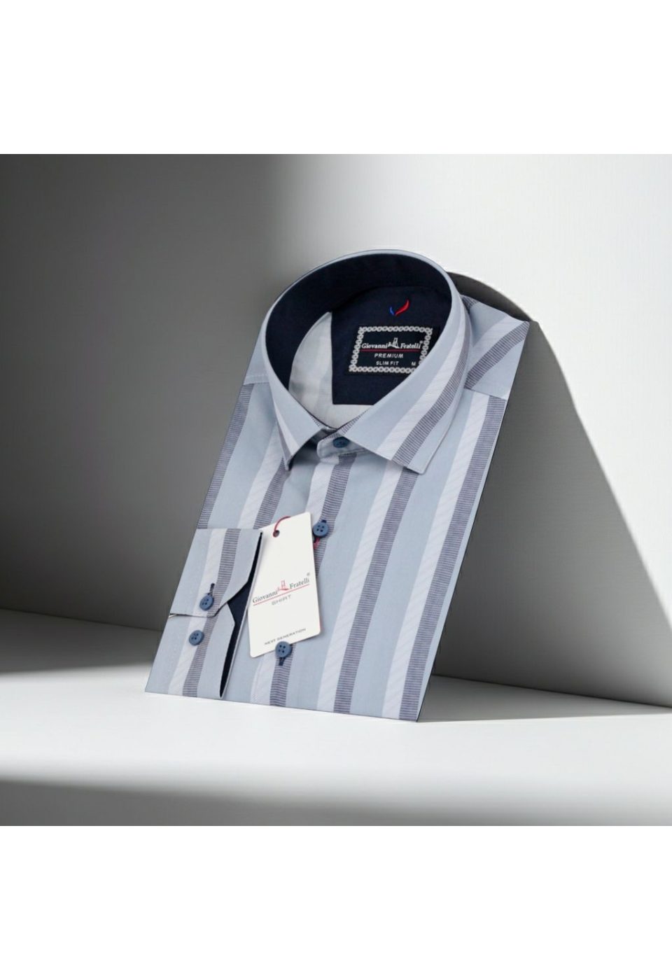 Slim Fit Uzun Kol Desenli Erkek Gömlek 3GMK312101015 - Giovanni Fratelli