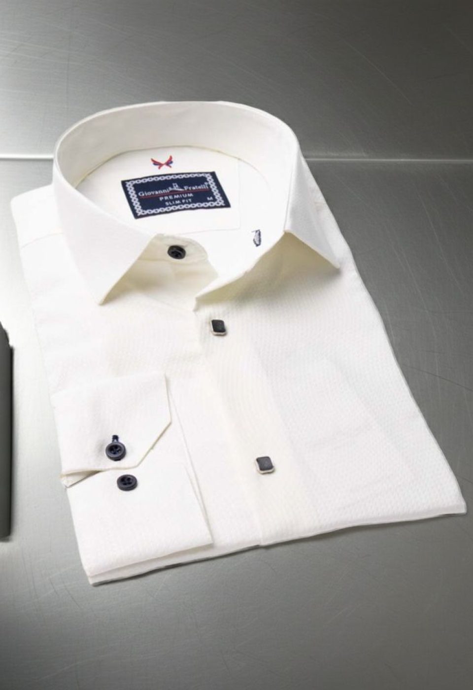 Slim Fit Uzun Kol Desenli Jakar Armürlü Gömlek 2102 CR 002 - Giovanni Fratelli