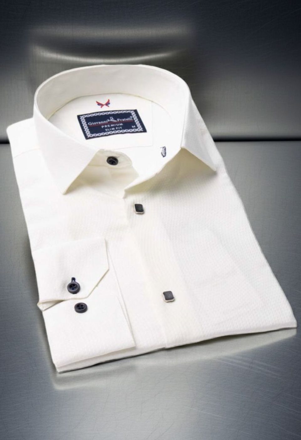 Slim Fit Uzun Kol Desenli Jakar Armürlü Gömlek 2102 CR 002