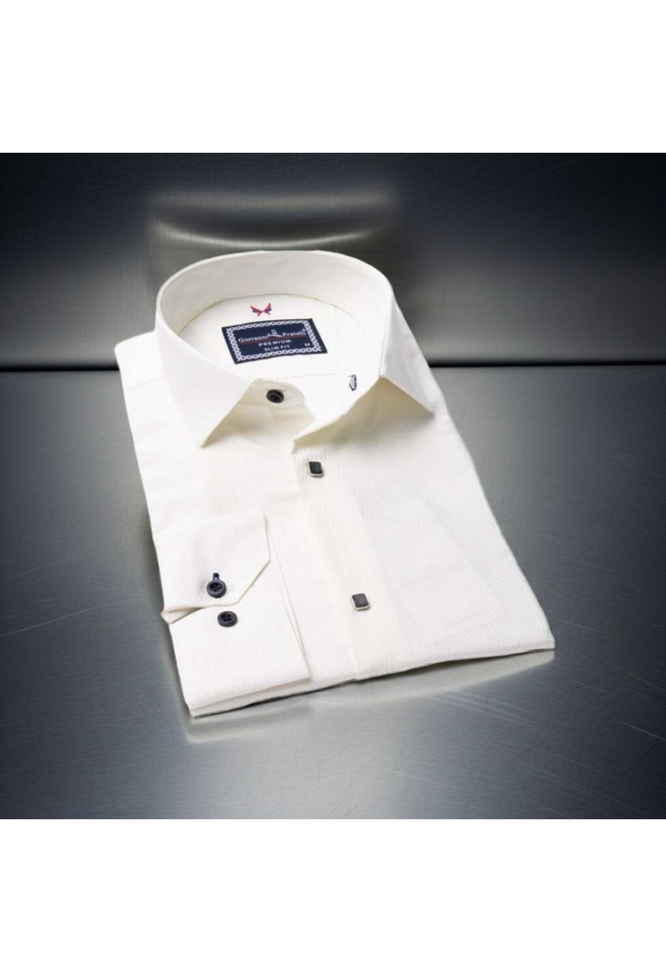 Slim Fit Uzun Kol Desenli Jakar Armürlü Gömlek 2102 CR 002 - Giovanni Fratelli