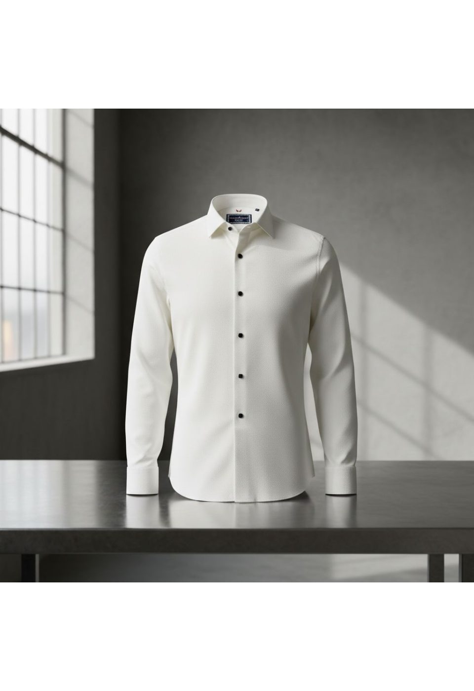 Slim Fit Uzun Kol Desenli Jakar Armürlü Gömlek 2102 CR 002 - Giovanni Fratelli