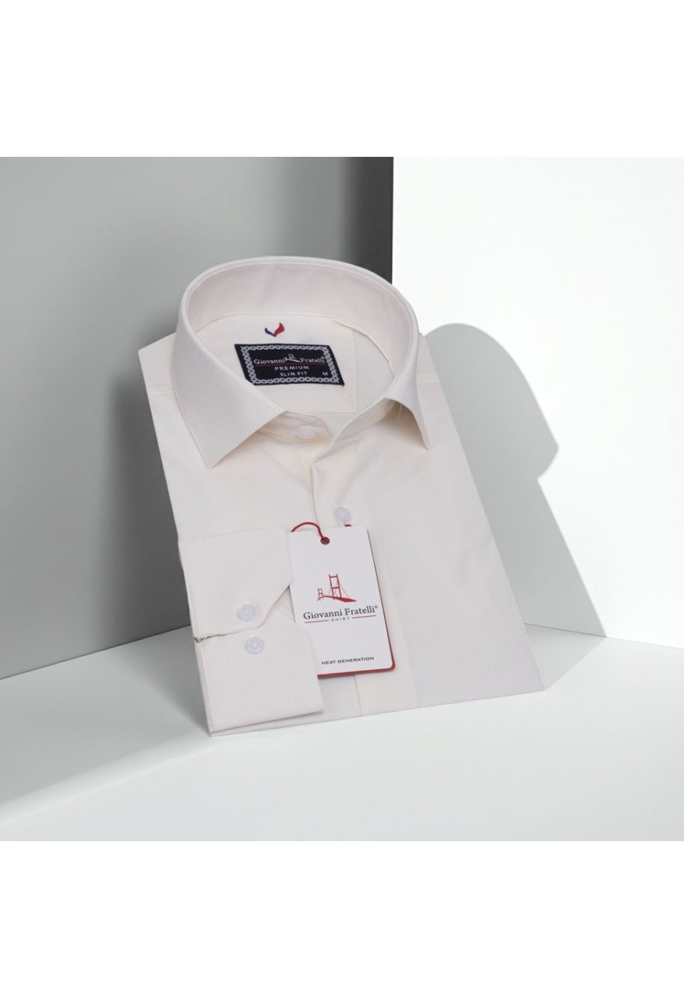 Slim Fit Uzun Kol Desenli Jakar Armürlü Gömlek 2103 CR 002 - Giovanni Fratelli