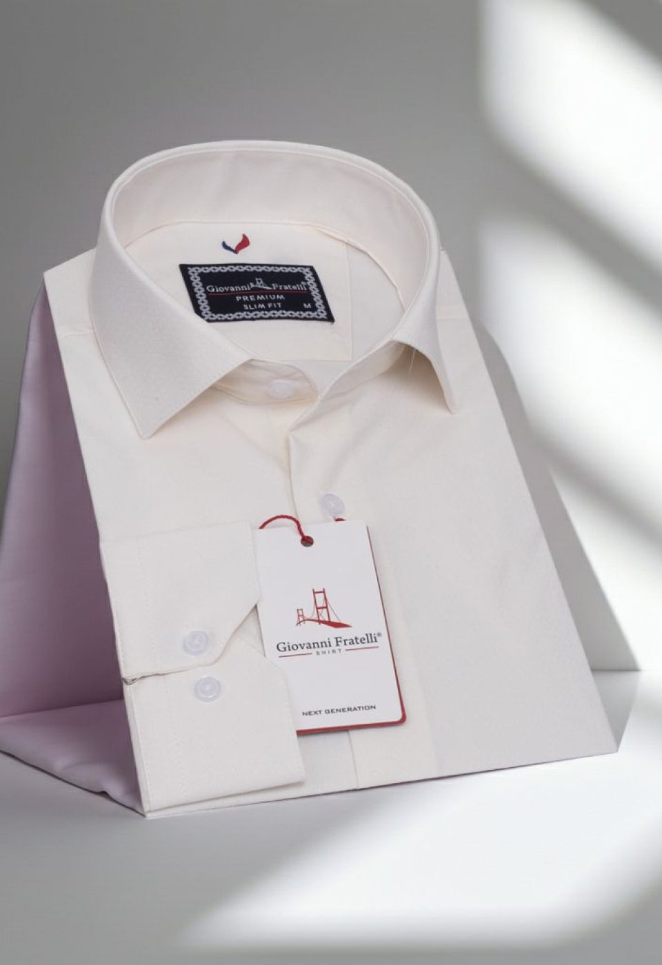 Slim Fit Uzun Kol Desenli Jakar Armürlü Gömlek 2103 CR 002 - Giovanni Fratelli