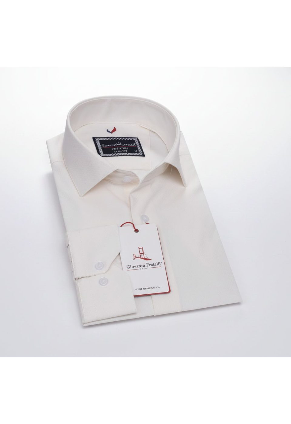 Slim Fit Uzun Kol Desenli Jakar Armürlü Gömlek 2103 CR 002 - Giovanni Fratelli