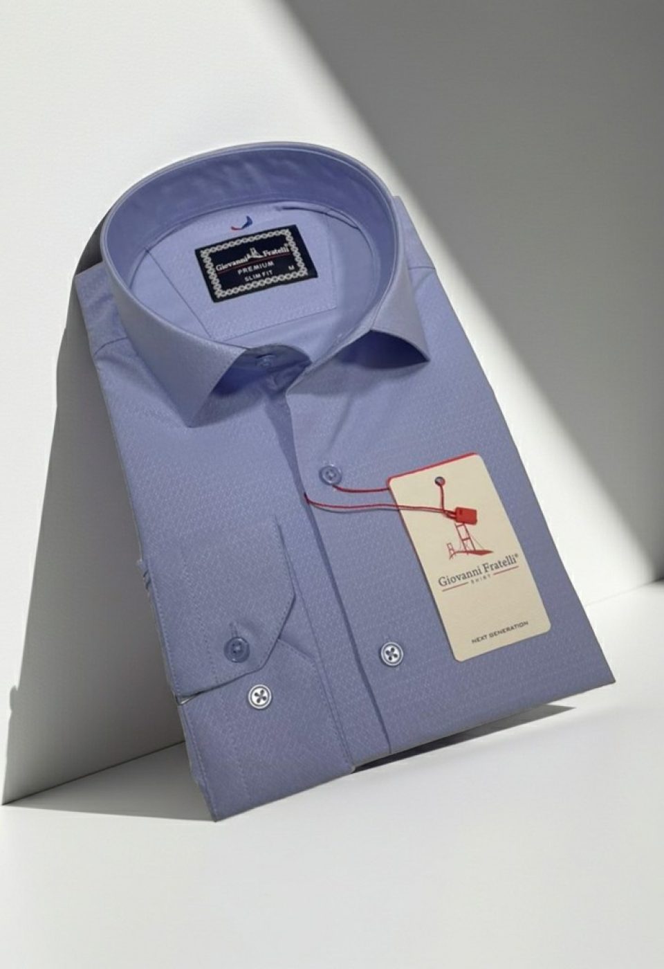 Slim Fit Uzun Kol Desenli Jakar Armürlü Gömlek 2103 CR 003