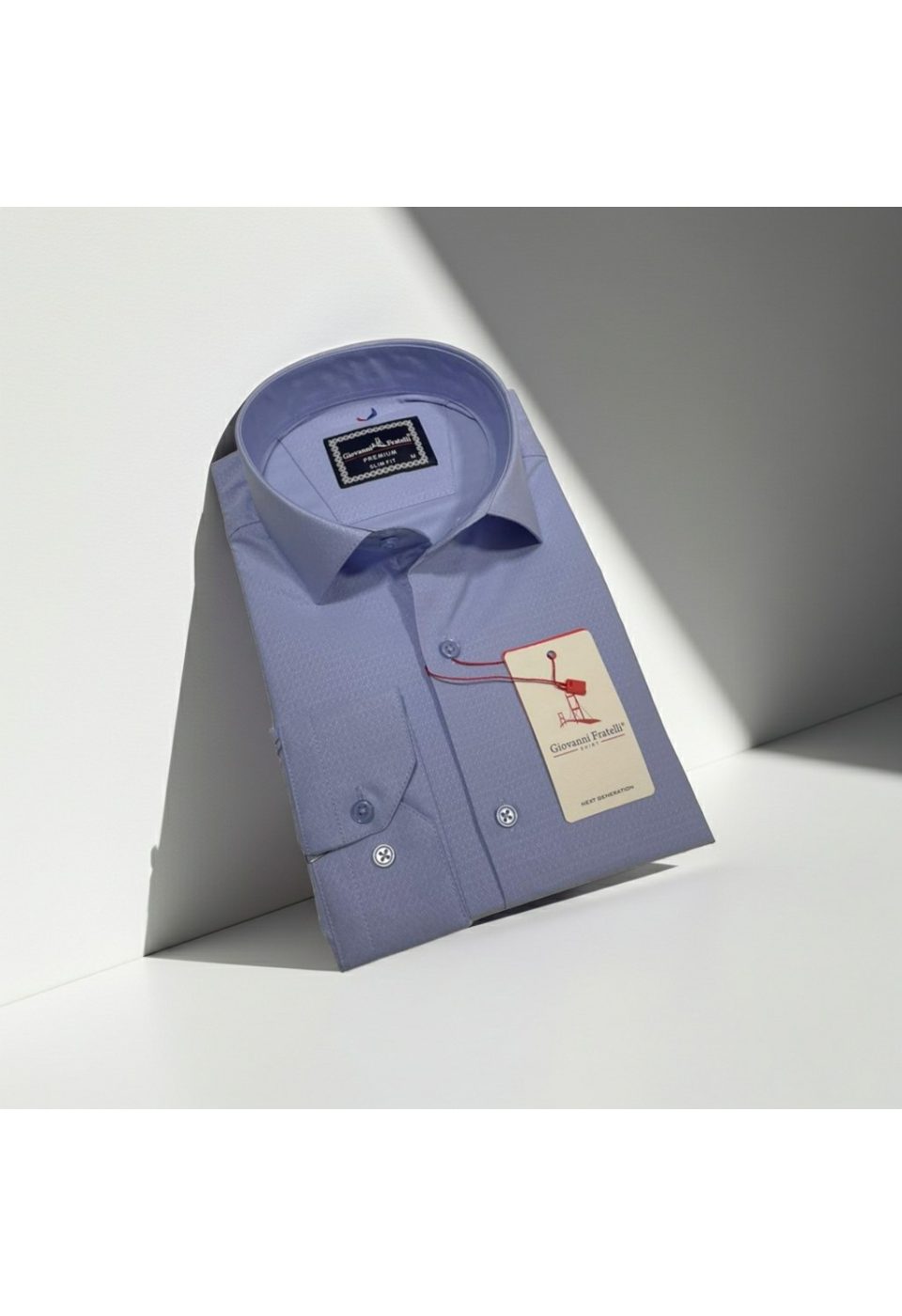 Slim Fit Uzun Kol Desenli Jakar Armürlü Gömlek 2103 CR 003 - Giovanni Fratelli