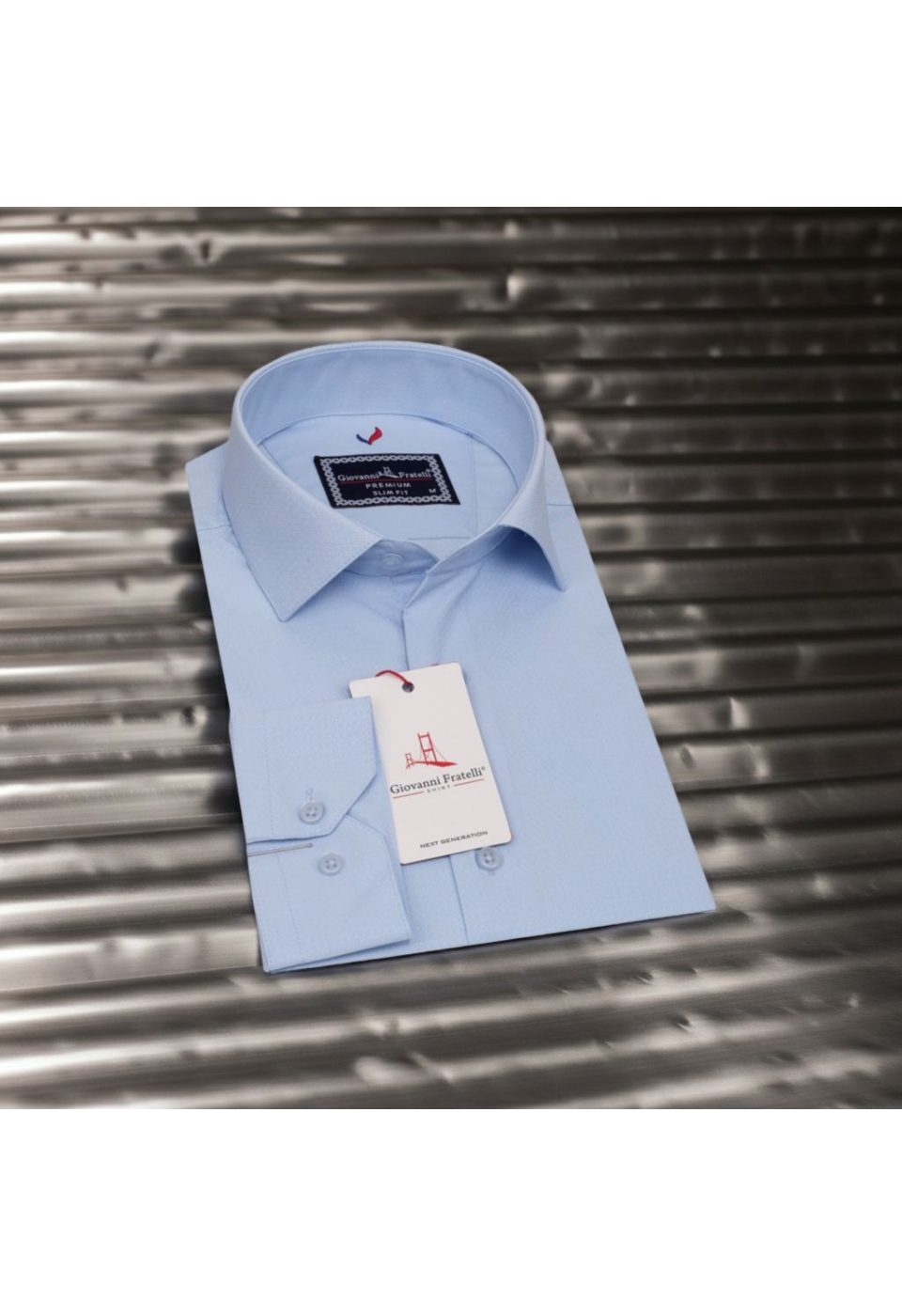 Slim Fit Uzun Kol Desenli Jakar Armürlü Gömlek 2103 CR 004 - Giovanni Fratelli