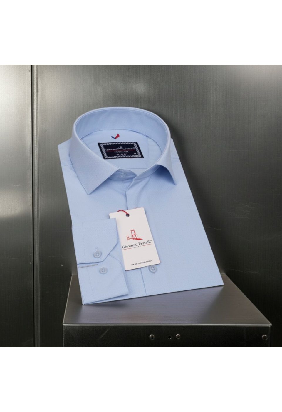 Slim Fit Uzun Kol Desenli Jakar Armürlü Gömlek 2103 CR 004 - Giovanni Fratelli