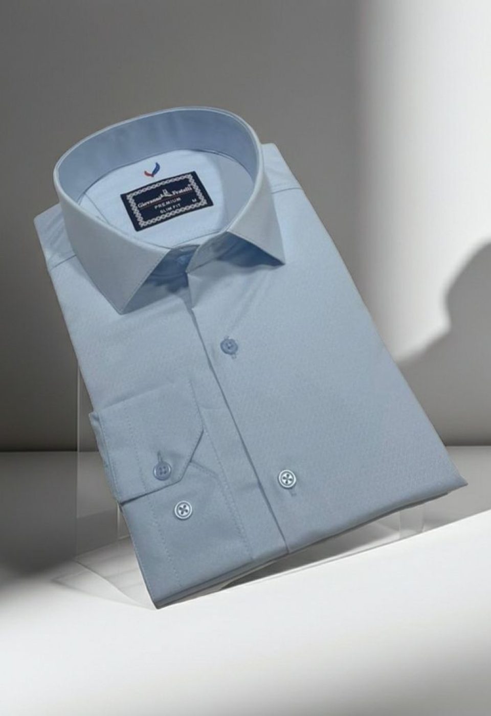 Slim Fit Uzun Kol Desenli Jakar Armürlü Gömlek 2103 CR 005 - Giovanni Fratelli