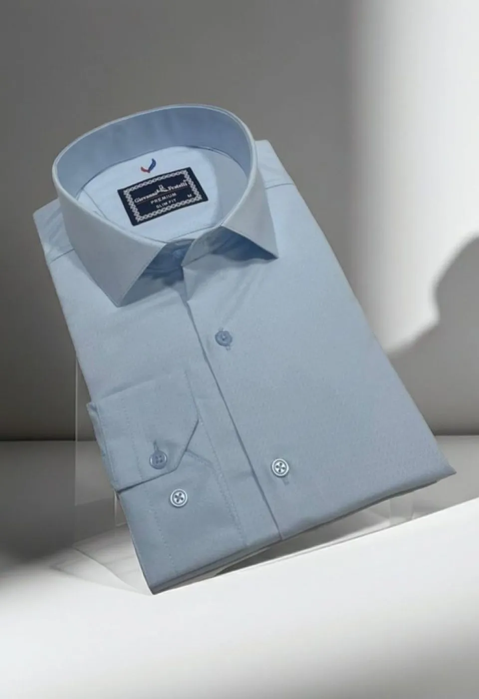 Slim Fit Uzun Kol Desenli Jakar Armürlü Gömlek 2103 CR 005 - Giovanni Fratelli
