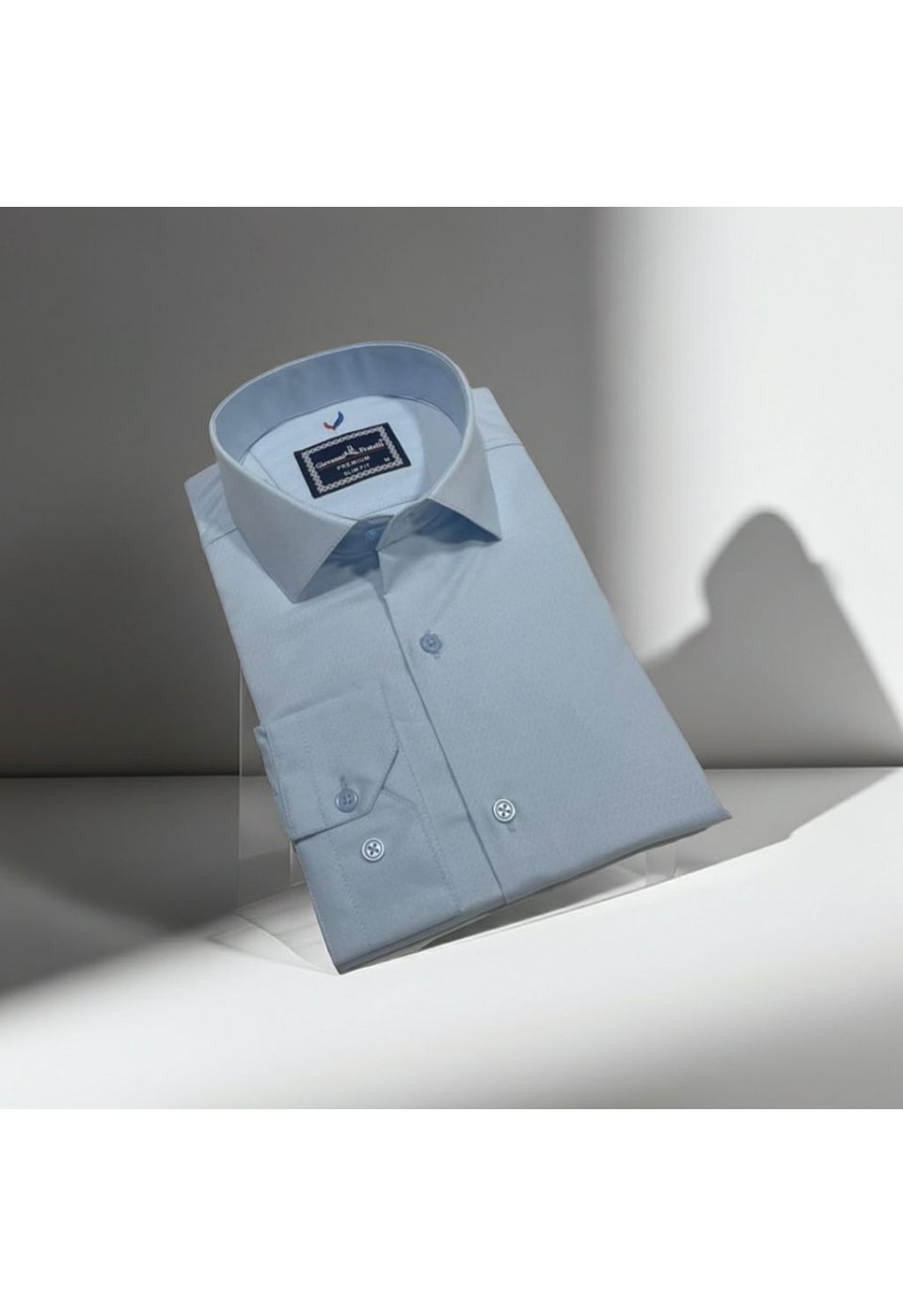 Slim Fit Uzun Kol Desenli Jakar Armürlü Gömlek 2103 CR 005 - Giovanni Fratelli