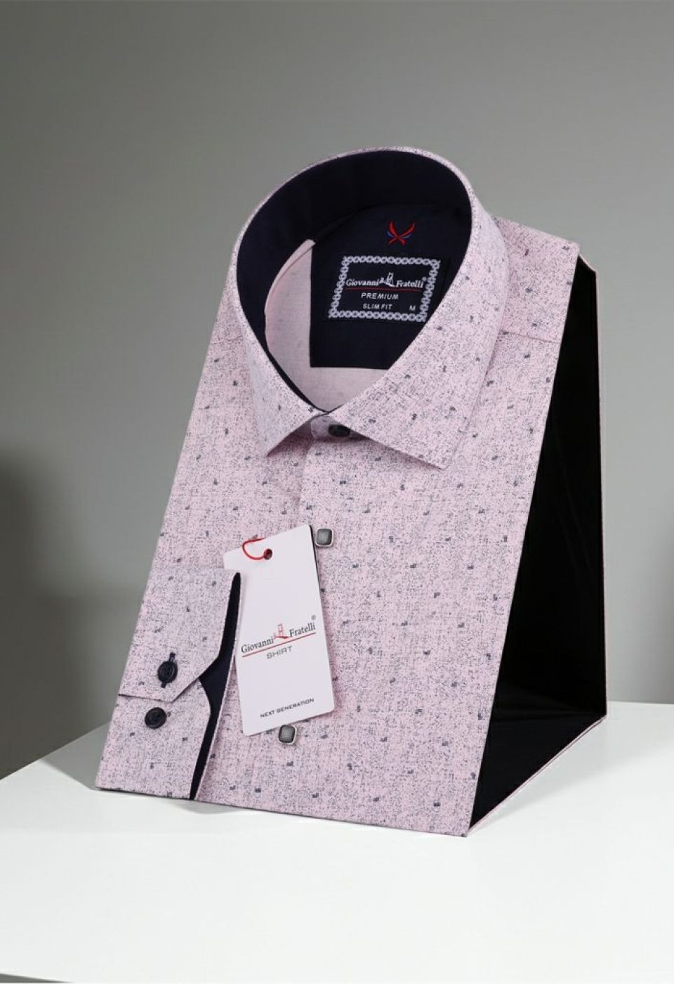 2113 CR 006 Slim Fit Uzun Kol Desenli Erkek Gömlek 3GMK312113006 - Giovanni Fratelli