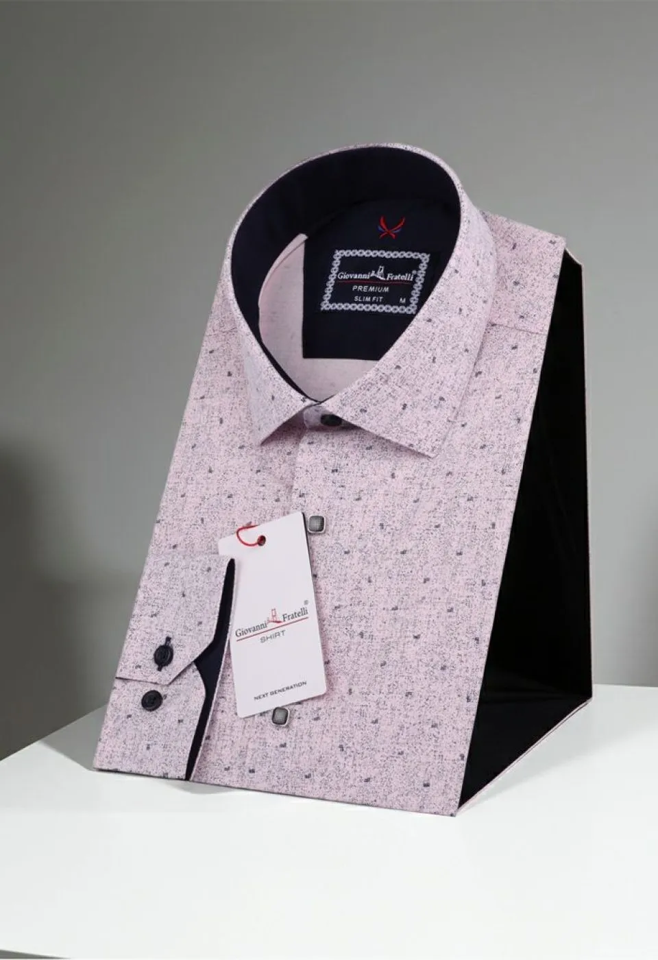 Slim Fit Uzun Kol Desenli Erkek Gömlek 3GMK312113006 - Giovanni Fratelli