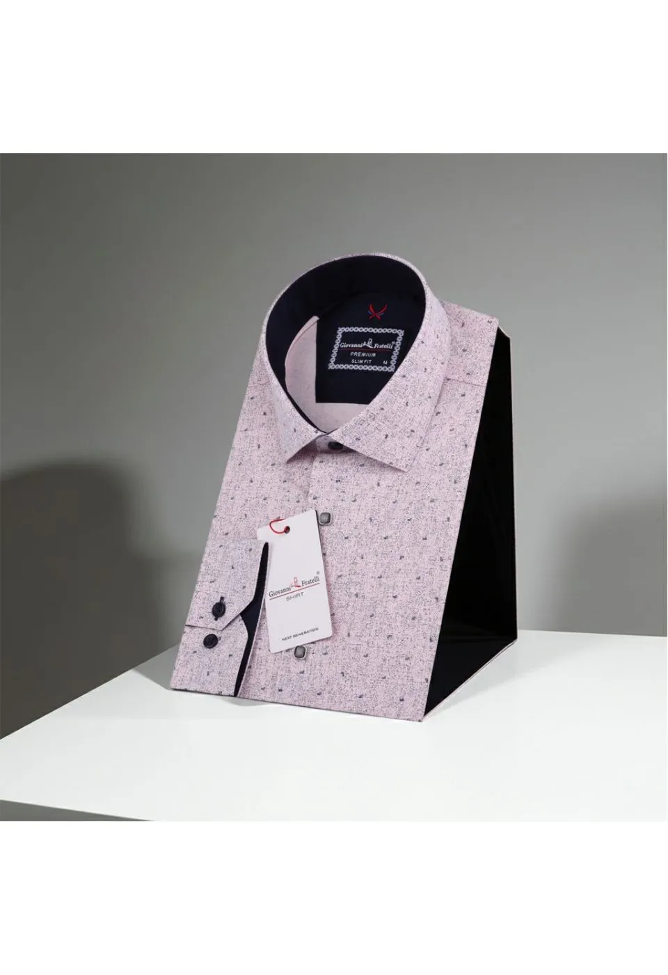 Slim Fit Uzun Kol Desenli Erkek Gömlek 3GMK312113006 - Giovanni Fratelli