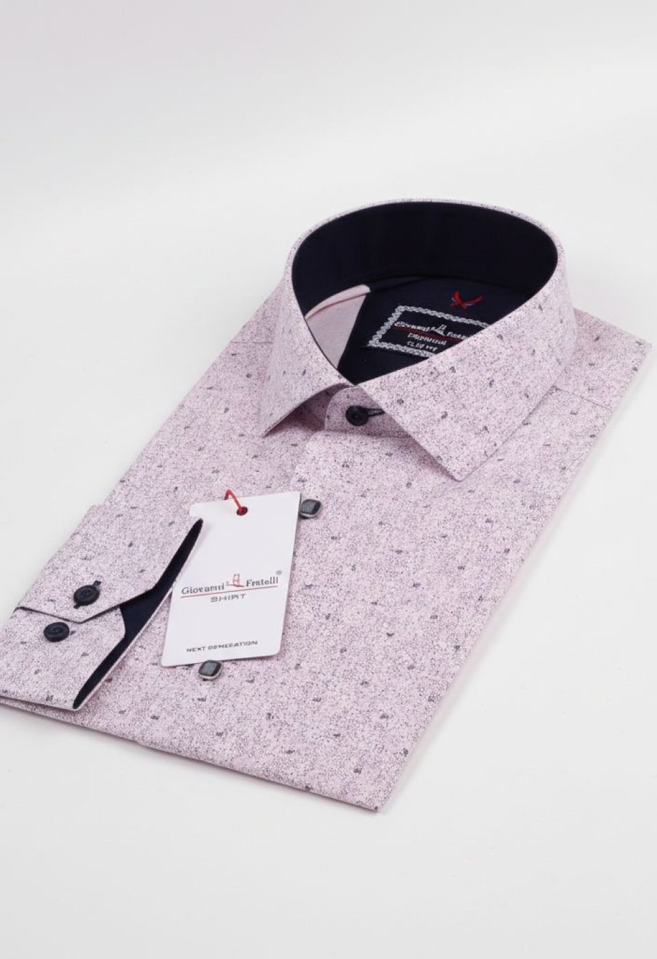2113 CR 006 Slim Fit Uzun Kol Desenli Erkek Gömlek 3GMK312113006 - Giovanni Fratelli