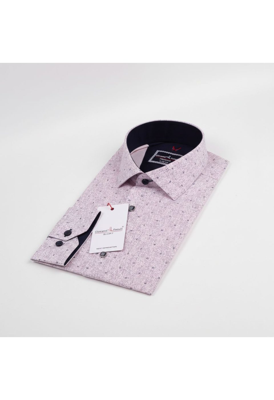 2113 CR 006 Slim Fit Uzun Kol Desenli Erkek Gömlek 3GMK312113006 - Giovanni Fratelli