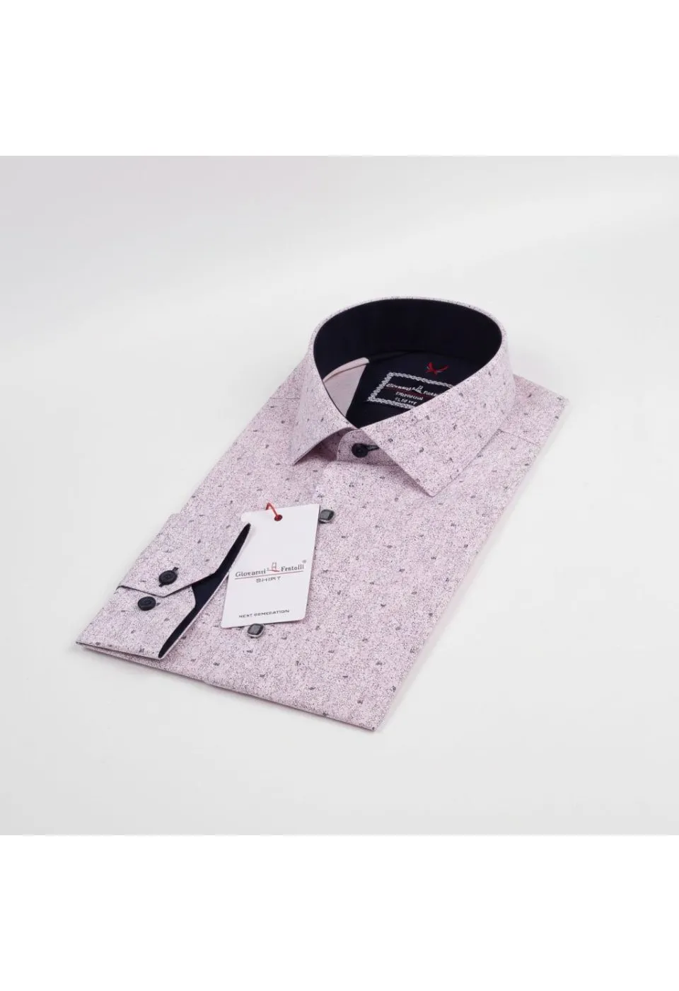 Slim Fit Uzun Kol Desenli Erkek Gömlek 3GMK312113006 - Giovanni Fratelli