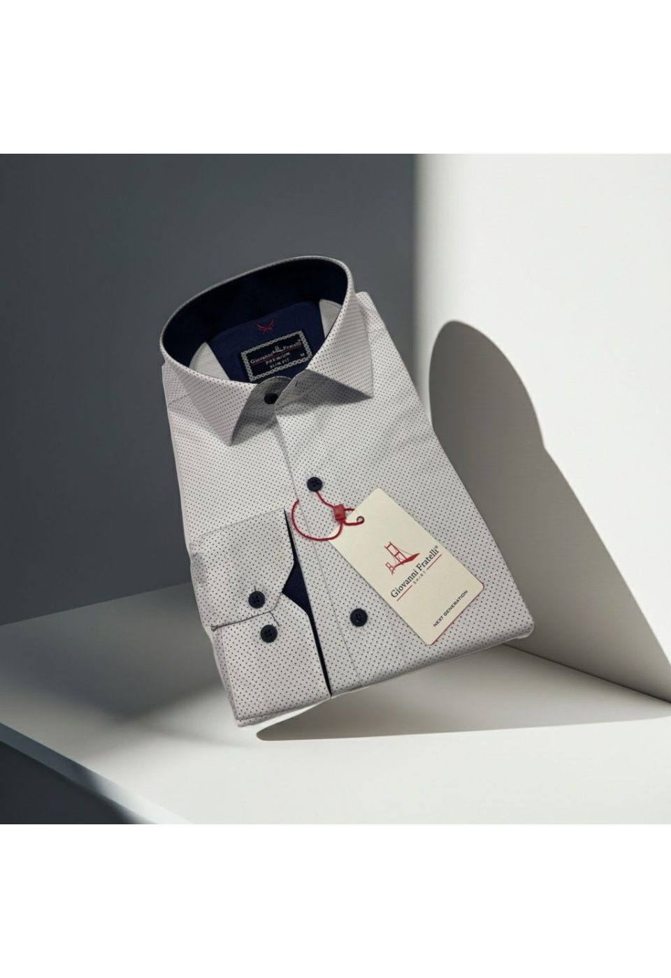 Slim Fit Uzun Kol Desenli Erkek Gömlek 3GMK312114001 - Giovanni Fratelli