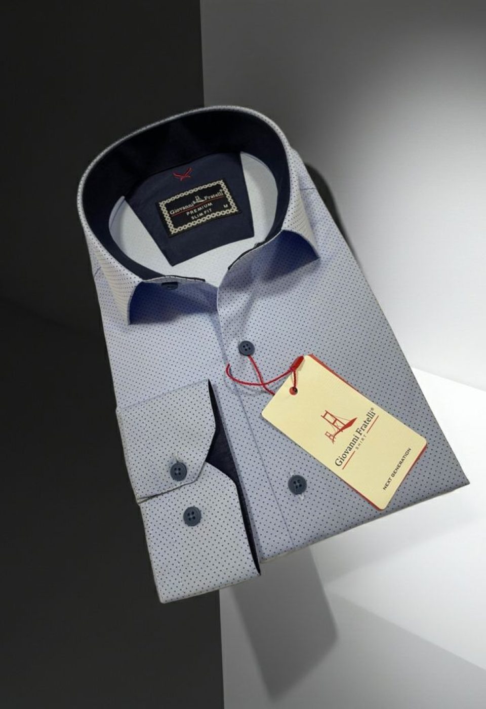 Slim Fit Uzun Kol Desenli Erkek Gömlek 3GMK312114002 - Giovanni Fratelli