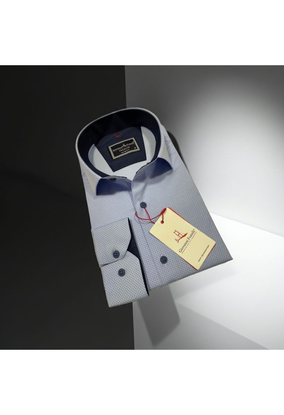 Slim Fit Uzun Kol Desenli Erkek Gömlek 3GMK312114002 - Giovanni Fratelli