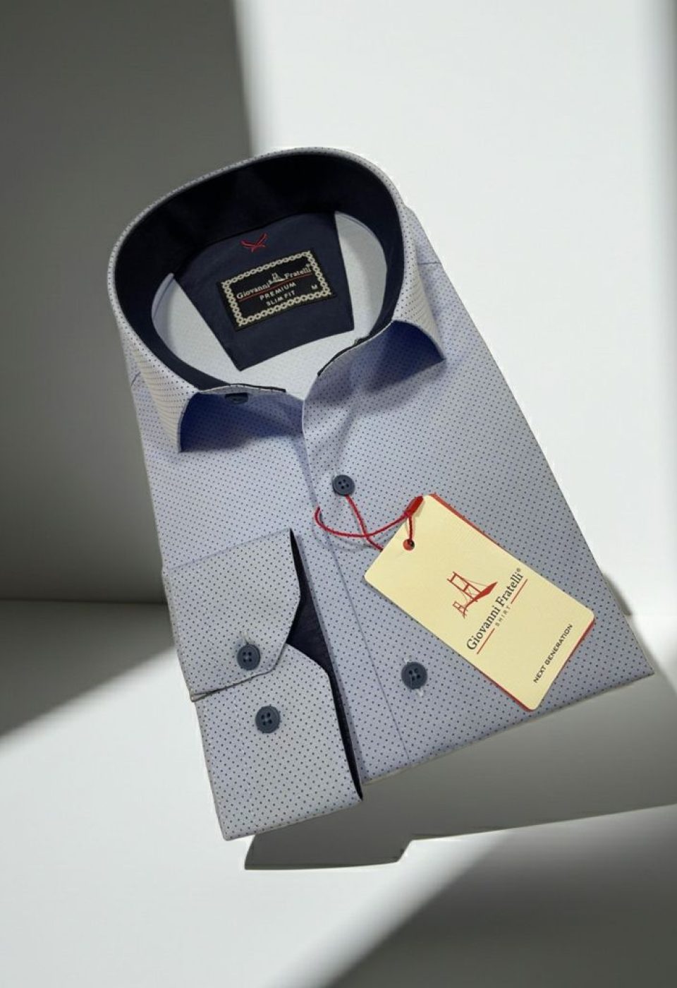 Slim Fit Uzun Kol Desenli Erkek Gömlek 3GMK312114002 - Giovanni Fratelli