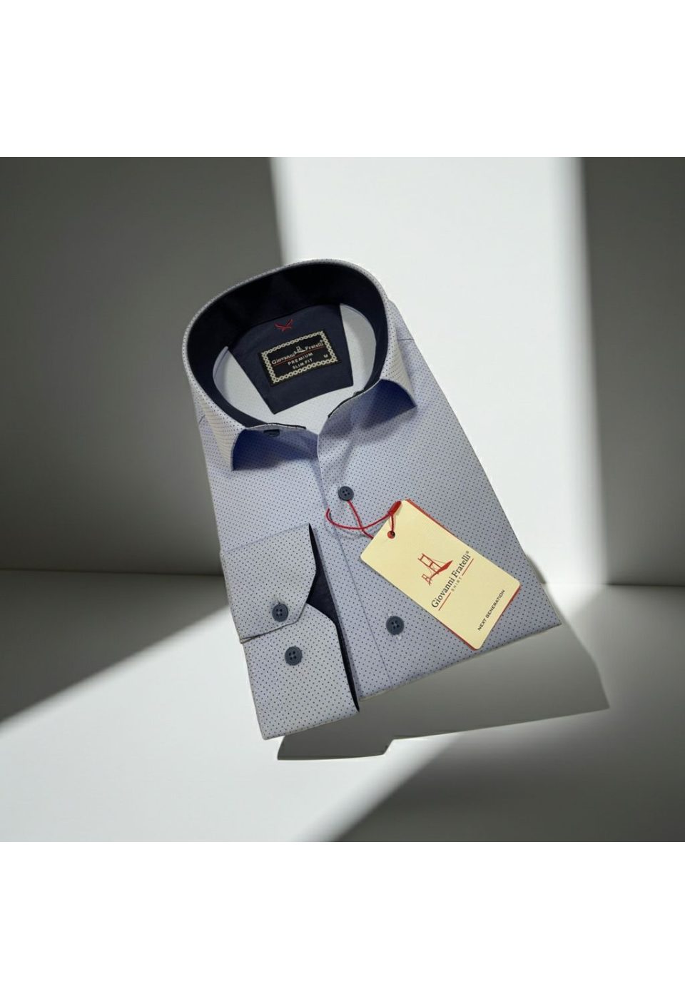 Slim Fit Uzun Kol Desenli Erkek Gömlek 3GMK312114002 - Giovanni Fratelli