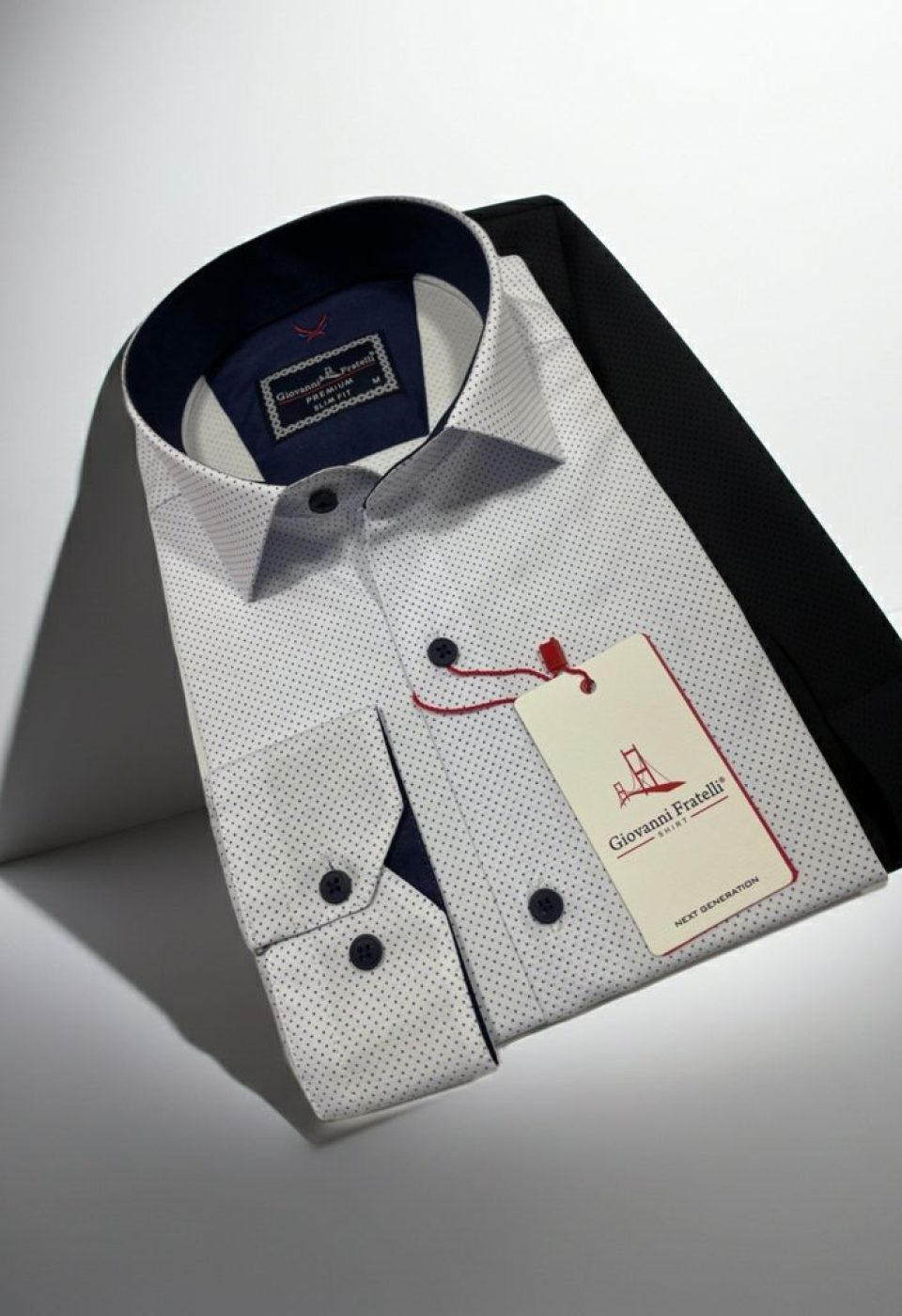 Slim Fit Uzun Kol Desenli Erkek Gömlek 3GMK312114003 - Giovanni Fratelli